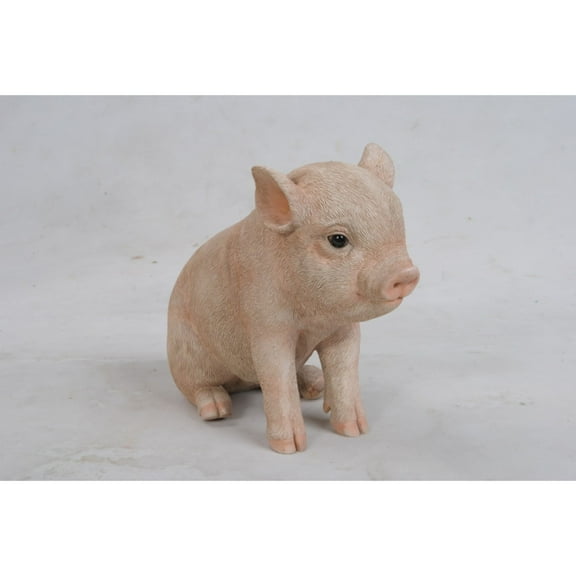 Hi-Line Gifts Baby Pig Outdoor Garden Statue - 7.5"