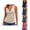 001-Beige, variant on Women Sleeveless Vest Top Wrap V Neck Ruched Cami Top Criss Cross Front Solid Color Casual Summer Blouse Shirts