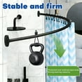 thumbnail image 5 of Curved Shower Curtain Rod, 43" to 71" Adjustable Curtain Rod, Rustproof Expandable Shower Rod, Shower Curtain Rod for Bathroom, Shower Rooms, Bathtubs, Clothing Stores, Fitting Rooms, Balconies, 5 of 7