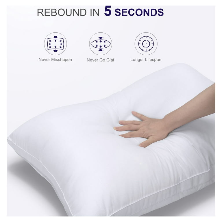 King Size Big Gusset Pillows For Bed Comfort Neck Support Side