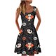 thumbnail image 1 of Vestido sin mangas cómodo suelto con estampado de Halloween con cuello redondo de verano para mujer a la moda Fridja  hjkh36, 1 of 4