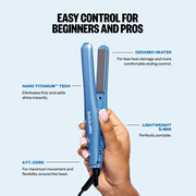 BaBylissPRO® Nano Titanium™ 1 Ultra-Sleek Flat Iron & 3/4 Ultra-Sleek Straightener Prepack
