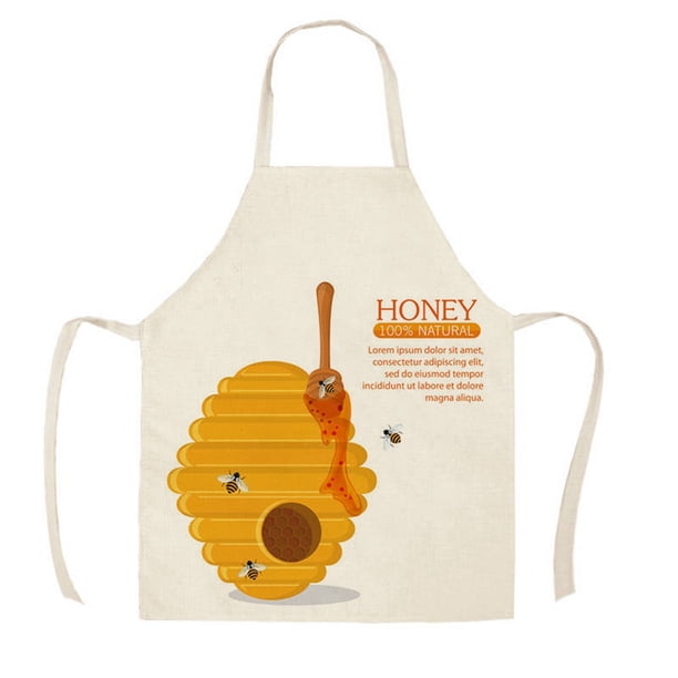 Delantal sin mangas de lino estampado para fiestas Delantal de cocina sin mangas resistente al aceite y las manchas