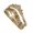 gold, variant on 2Pcs Rings for Women Non Tarnish,Soft Texture Stackable Rings,Dependable Construction Cute Rings,Rosegold Plated