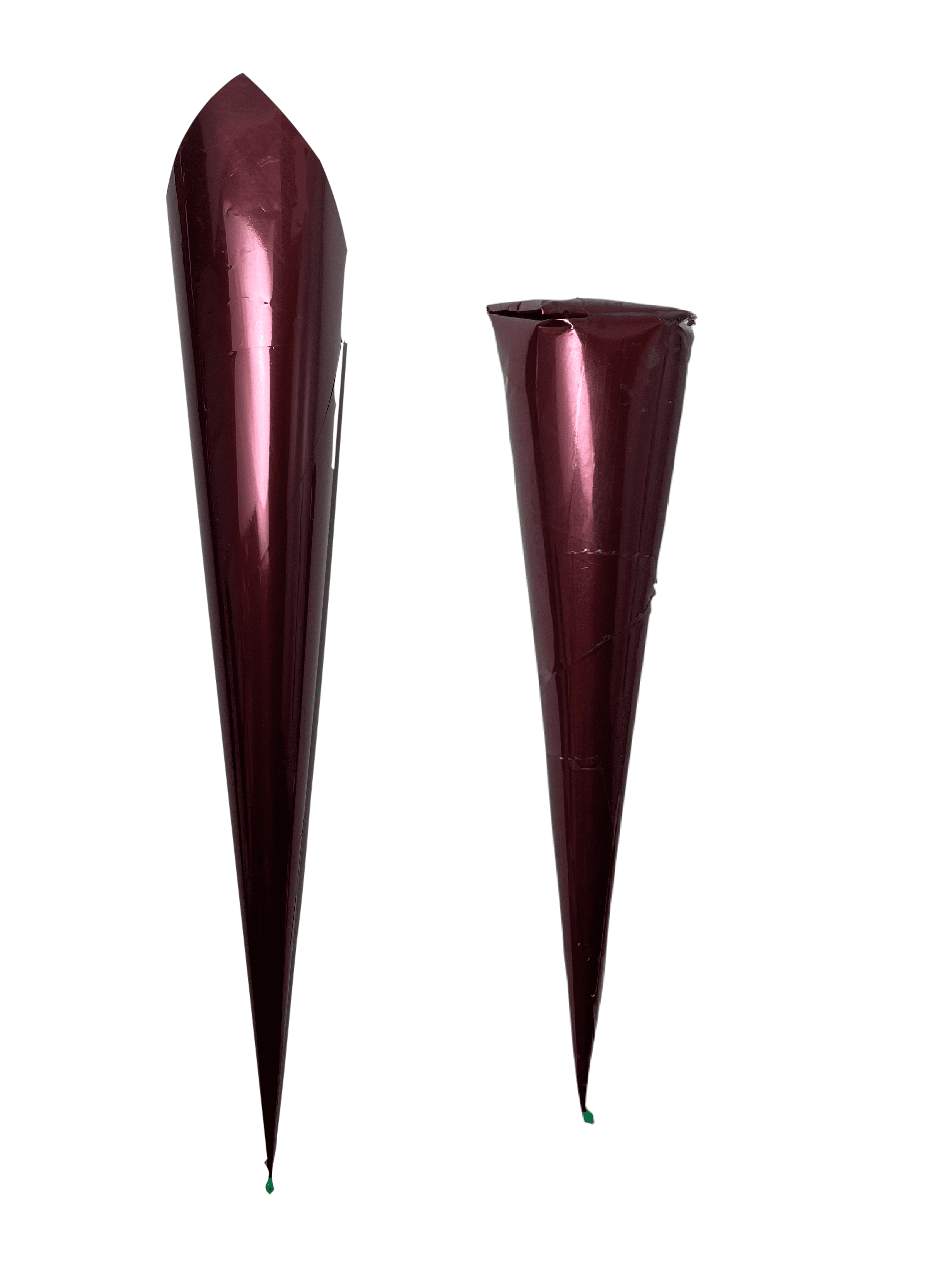 SaVvam Empty Pre-rolled henna cones, Handmade Rolled Mylar Cellophane Cones For Henna Paste, Temporary Tattoo, Jaqua Designs, Cake Icing, Cake Decoration - Large (6 EMPTY CONES)