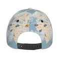thumbnail image 6 of Daiia Animals Travel World Map print Baseball Cap Men Women Golf Dad Hat Adjustable Original Classic Low Profile Hat Unconstructed Plain Cap, 6 of 9