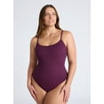 thumbnail image 3 of Joyspun Women's Seamless Shaping Ribbed Cami Bodysuit, 2-Pack, Sizes XS-3XL, 3 of 11