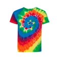 thumbnail image 2 of Dyenomite - Youth Multi-Color Spiral Tie-Dyed T-Shirt - 20BMS - Michelangelo, 2 of 3