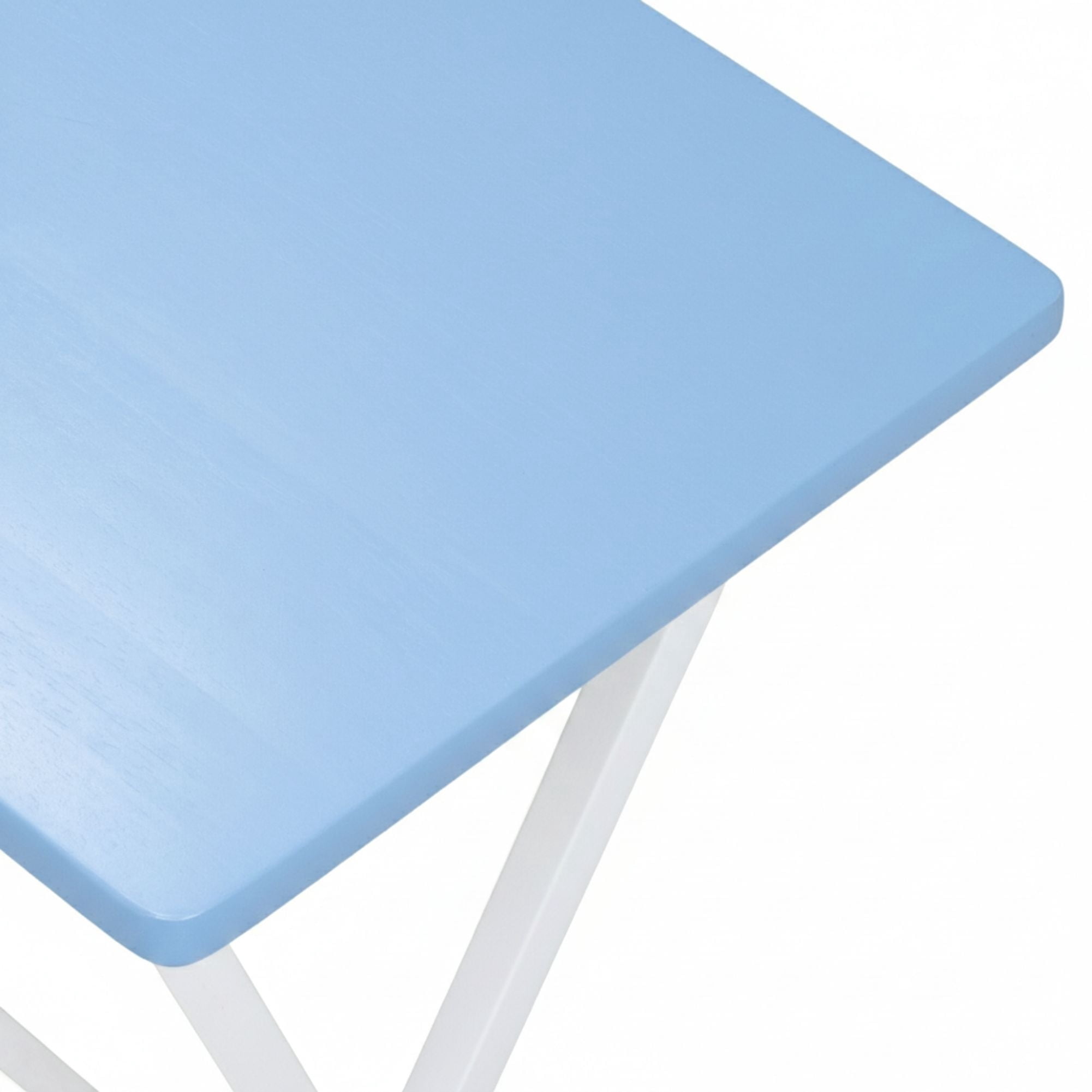 Mainstays Rubberwood Folding TV Tray Table, Seaside