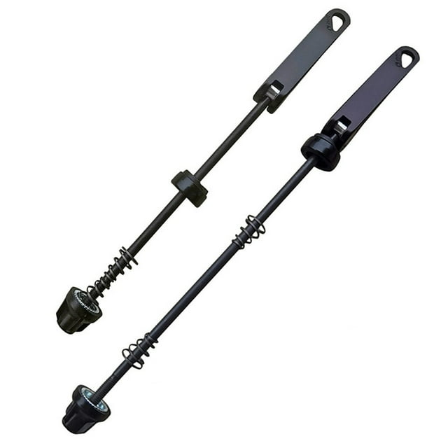 MYG for Bicycle Quick Release Skewers Set Front Rear Wheel Hub Axle for Road Bike Mountain Bike Aluminum Alloy Steel Black 150mm Front 193mm Rear