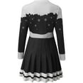 thumbnail image 6 of Lanhui Women Casual Round Neck Christmas Deer Snowflake Print Long Sleeve Mini Dress, 6 of 6