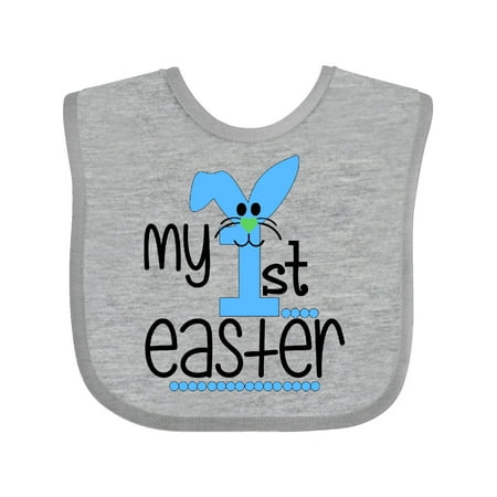 

Inktastic My 1st Easter with Bunny in Blue Gift Baby Boy or Baby Girl Bib