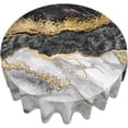 thumbnail image 3 of Marble Round Tablecloth Washable Reusable Decoration Table Cover for Kitchen Party 60", 3 of 7