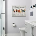 thumbnail image 5 of Rooster Kitchen Decor Wall Art Rustic Farmhouse Chicken Pictures Wall Decor Country God Says You Are Canvas Prints Framed Artwork Home Office Decorations For Bathroom Dinning Room 16"x12", 5 of 6