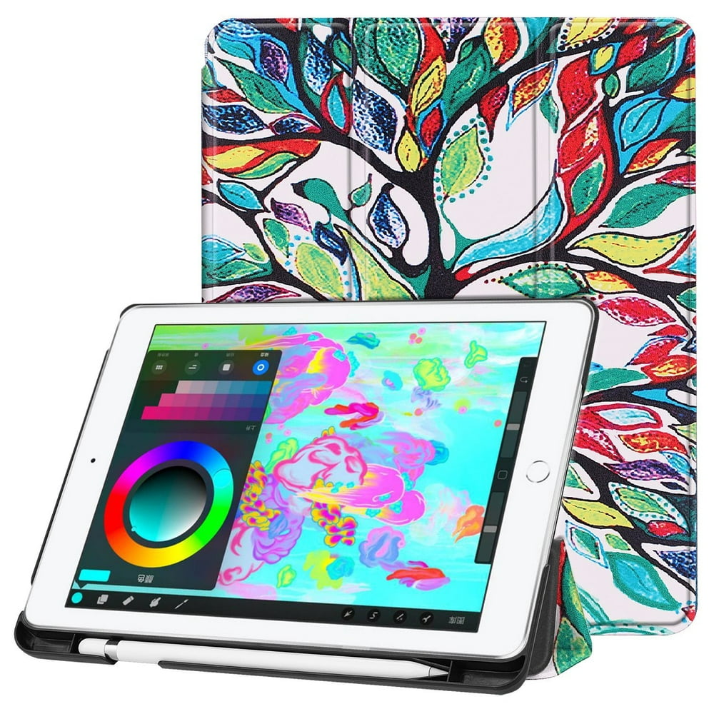 EpicGadget Case for iPad 2018 with Apple Pencil Holder, Pen Holder Case