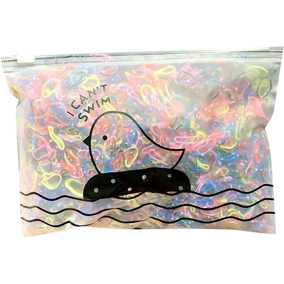 1000 Pieces Colorful Rubber Band Baby Hair Ties Elastic Hair Band for Infants, Fashion Disposable Rainbow Rubber Bands for Girls, Thin Small Ponytail Hair Elastics for Women (B)