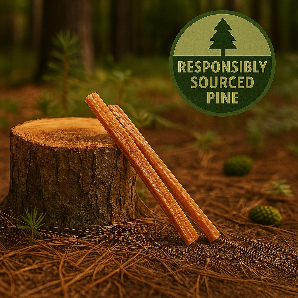 Greenes Fence Fatwood Fire Starter – 25 lb Box – 100% Natural Pine Resin Kindling – Chemical-Free All-Weather Fire Starting Sticks for Fireplaces, Campfires, Wood Stoves & Grills