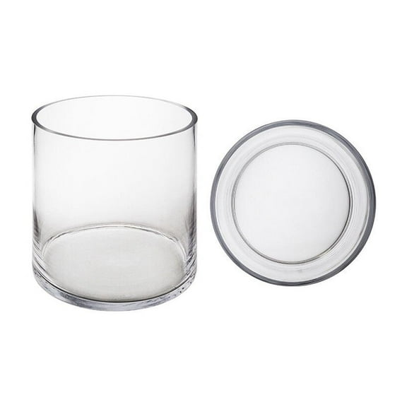 8" x 6" Cylinder Glass Vase - Set of 6, Clear Durable and Versatile