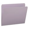 Smead 12410 File Folders, Straight Cut, Reinforced Top Tab, Letter, Lavender (100/Box)