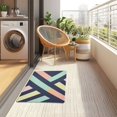 thumbnail image 4 of Yayeee Doormat for Indoor Entrance 32" x 20" Non Slippery Floor Rug, Green Stripes, 4 of 8