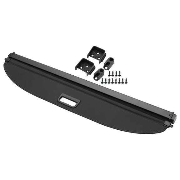 Unique Bargains Retractable Cargo Cover for Volkswagen Tiguan 2007-2016 Rear Luggage Security Shield Shade Gloss Black