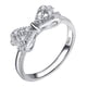 thumbnail image 1 of Anillo de moda chapado en platino con circonitas | Elegante diseño artesanal con microincrustaciones | Acabado duradero | Accesorio de joyería versátil para ocasiones informales y formales | Regalo, 1 of 5
