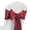 Burgundy-50, variant on Purple 50 Pack Satin Chair Ribbons Bows Ties For Wedding Party Decor