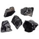 thumbnail image 1 of Adornos de obsidiana natural, piedras de obsidiana pequeñas, decoraciones de piedras de obsidiana irregulares, 5 uds., 1 of 3
