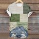 thumbnail image 3 of Camisas de Manga Larga para las Mujeres Suelto Ajuste Retro a Damas Impreso, Cuello Redondo Poliéster Casual Superior, 3 of 5