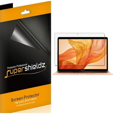 [3-Pack] Supershieldz for Apple MacBook Air 13 Inch (2020, 2019, 2018 Mode A1932 Touch ID) Screen Protector, Anti-Bubble High Definition (HD) Clear Shield