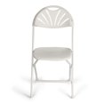 thumbnail image 2 of TitanPRO™ Fanback Plastic Folding Chair - White - 10 Pack, 2 of 4