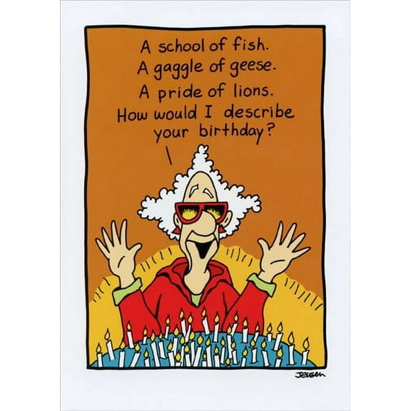 Oatmeal Studios Describe Your Birthday Funny / Humorous Birthday Card