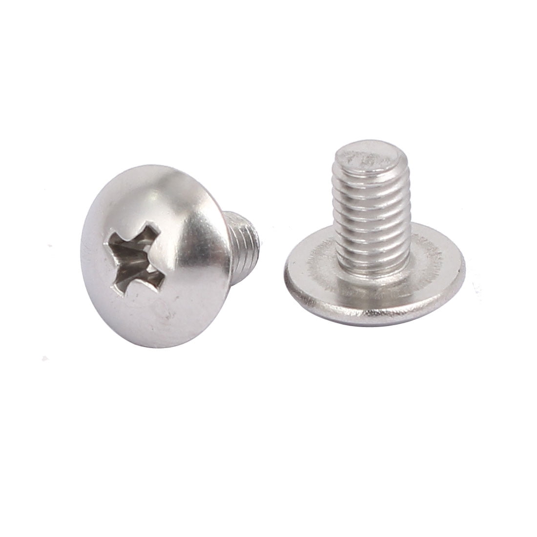 M5 x 8mm 316 Stainless Steel Truss Phillips Head Machine Screws 12pcs