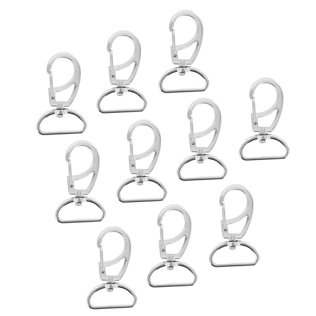 10pcs Cierres Clips de Gatillo Giratorios Ganchos de Bolsas de Llavero Resultados de Artesanía - 45mm Gloria Gancho enganchado