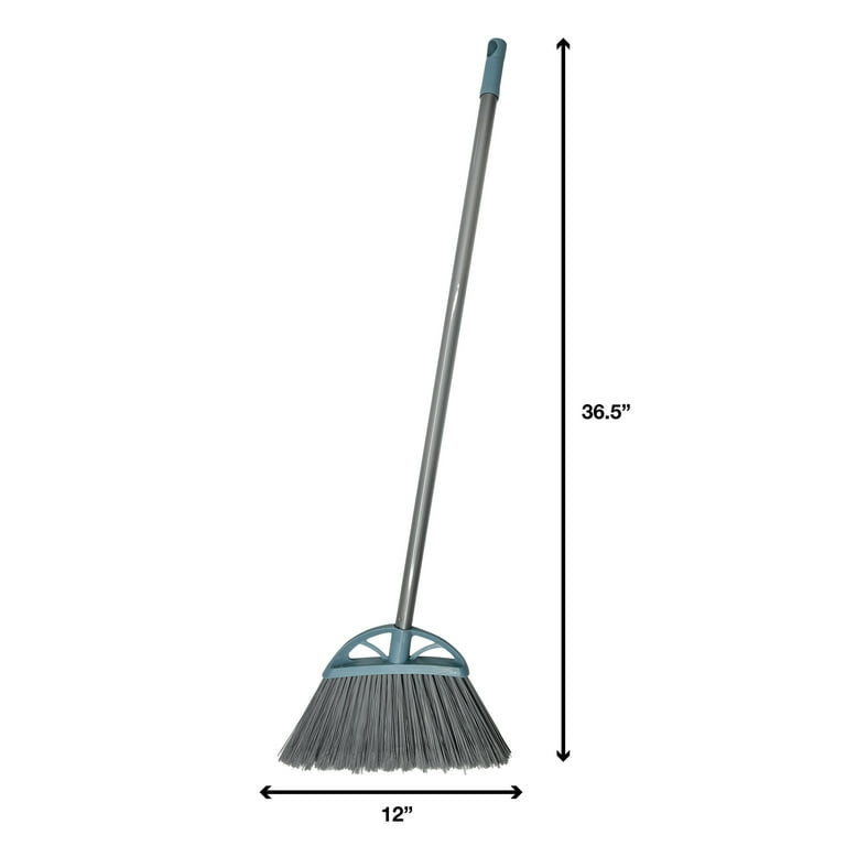 Great Value Lobby Broom and Dustpan Set, Blue, 2.75 x 11.81 x 41