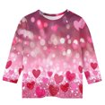 thumbnail image 3 of BaoFuBaoMei Funny Graphic Tees Boys Girls Valentines Heart Long Sleeve Pullover Shirt Slim Crew Neck Fall Outfits for School Party Classroom Celebration, 3 of 4