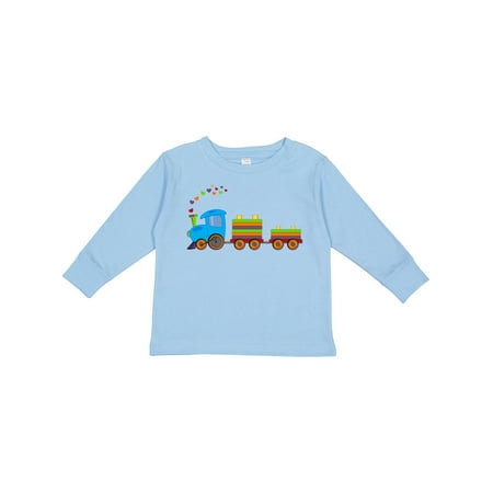 

Inktastic Colorful Toy Train Gift Toddler Boy or Toddler Girl Long Sleeve T-Shirt
