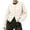 Beige, variant on Women Cardigan Sweaters Long Lantern Sleeve Gold Button Front Loose Fit Soft Fuzzy Knitted Jacket Casual Cropped Outerwear