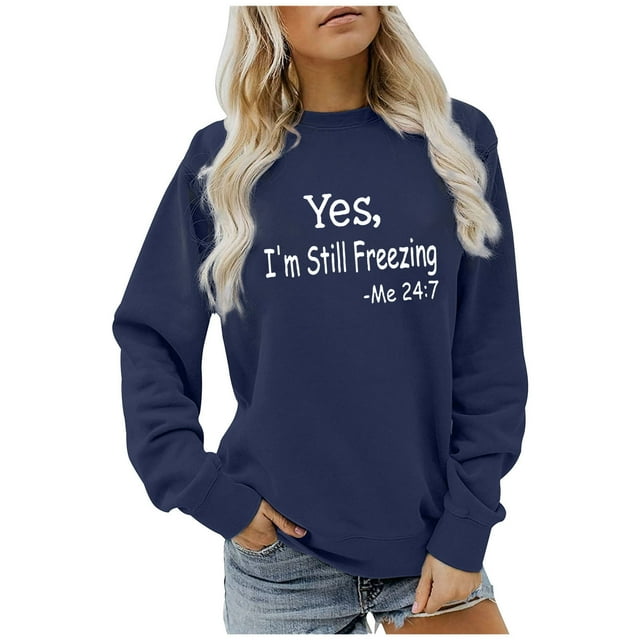 Haut Décontracté à Manches Longues pour Femmes, Mode Décontractée, Blouse à Manches Longues Imprimée, Col Rond, Été