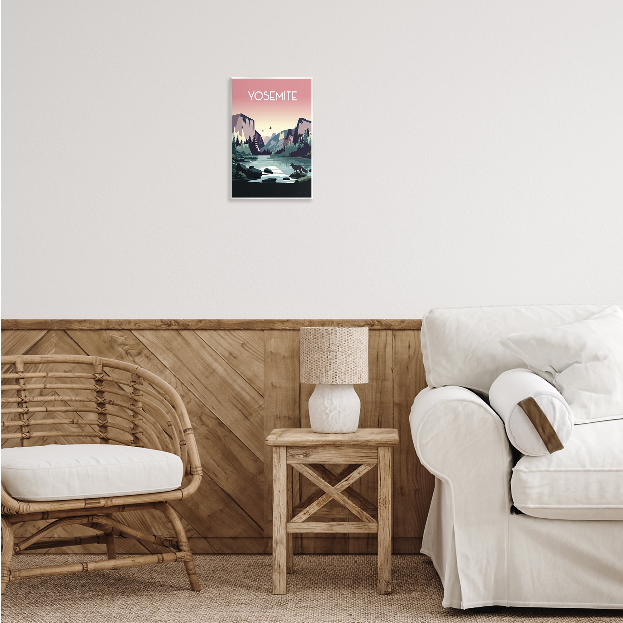 Stupell Industries Yosemite Landmark View Landscape & Nature Painting Unframed Art Print Wall Art, 10 x 15