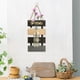 thumbnail image 4 of Jarrón Decorativo de Madera para Pared | Maceta Hidropónica de Vidrio con Cuerda Gruesa para Colgar | Decoración Rústica y Natural para El Salón | Portaflores Versátil para Flores Secas o Frescas | D, 4 of 6