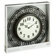 Westclox Wrought Iron Style 12 Round Wall Clock