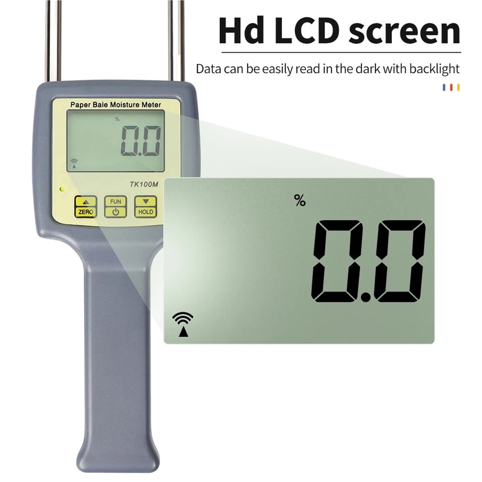 tobacco moisture tester HFBTE Meter Tobacco Leaf Moisture Analyzer With Measuring Range 8% to 40% Resolution 0.1 Accuracy 0.5% n For Tobacco Stem Silk Flakes Stalks Tobacco Slices Tobacco Leaves Etc Features solid Portable Digital Moisture Meter For