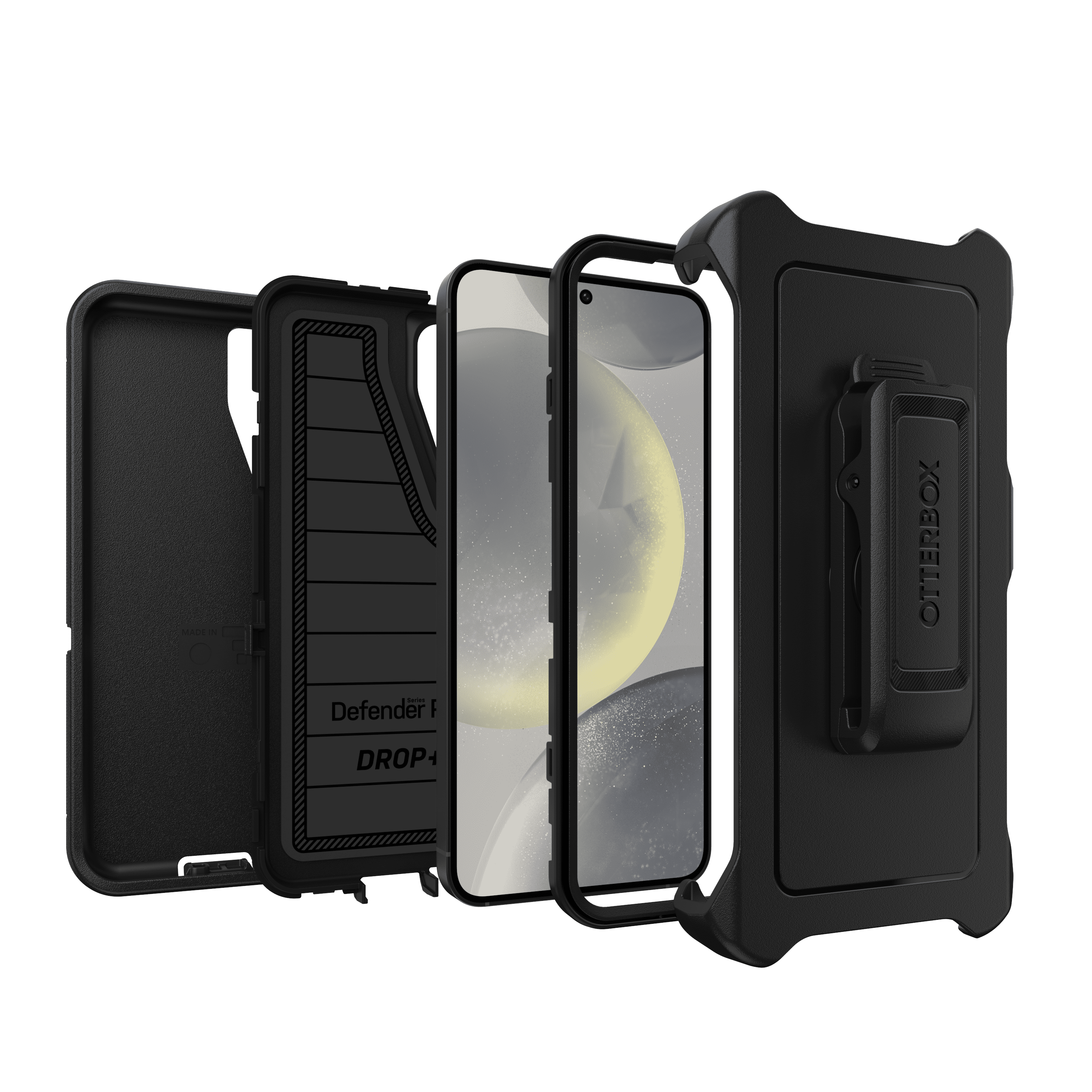 OtterBox Defender Series Rugged Cell Phone Case for Samsung Galaxy S24, Black