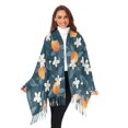 thumbnail image 3 of FORMRS Womens Scarf Winter Soft Long Big Warm Shawls Wrap Tassel Scarves, Oranges Pattern, 3 of 9