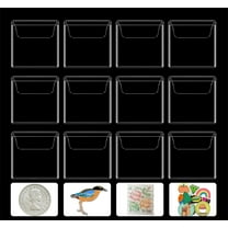 2.2 x 2 Inch Single Pocket Coin Sleeves,50Pack Reusable Individual Plastic Coin Protectors,TGY Portable Clear Coin Storage Sleeves