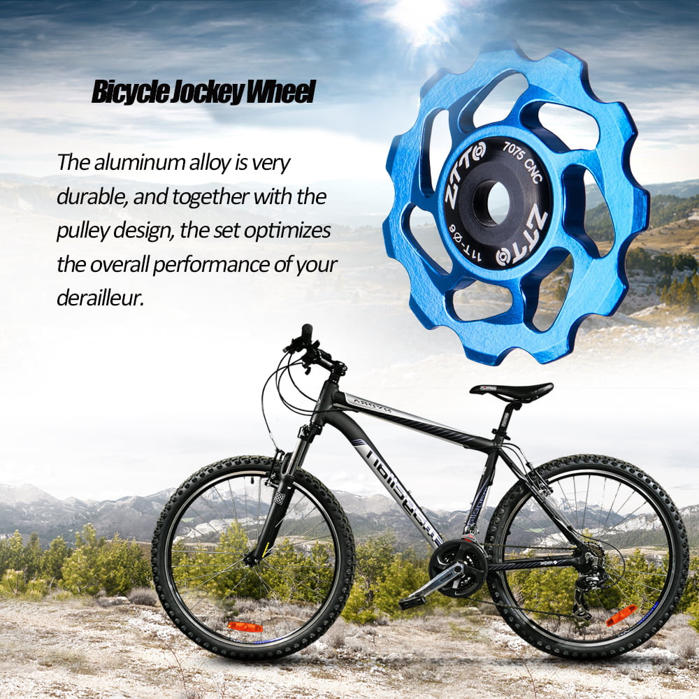 ZTTO 11T MTB Bicycle Rear Derailleur Jockey Wheel Ceramic Bearing Pulley 
