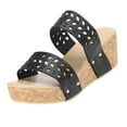 thumbnail image 1 of B91xZ Women's Rhinestone Sandals Non-Slip Quick Drying Soft Lightweight Shower Shoes,Black 6.5, 1 of 5