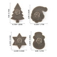 thumbnail image 2 of putnchl Christmas Santa Cookie Cutter Embossing Plastic Spring Die Biscuits Cutter 4Pcs Set, 2 of 4