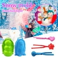 thumbnail image 3 of 5PCS Snow Snowball Maker Clip Maker Animal Shaped Snow Sand Mold Tool Winter Snow Toys Kit, 3 of 7